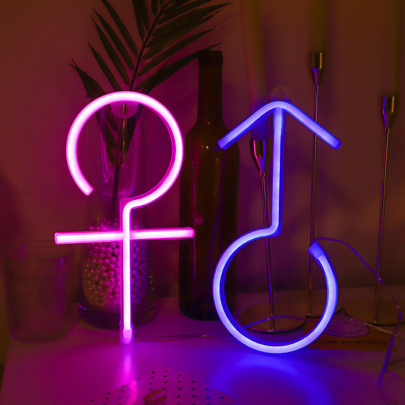 Venus/Mars Symbol Neon Light