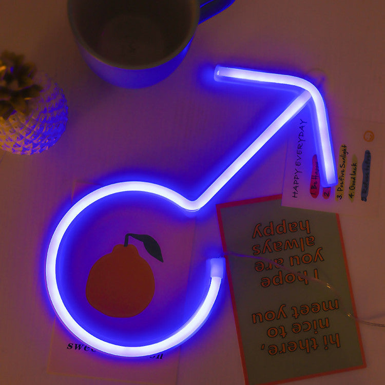 Venus/Mars Symbol Neon Light