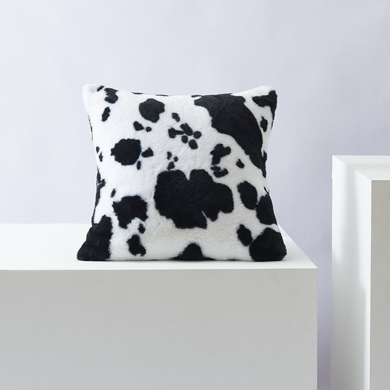 Cow Print Throw Pillow Cover