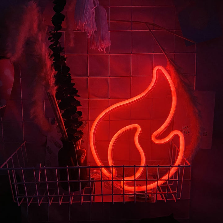 Fire Flame Neon Light (6 Color Options)