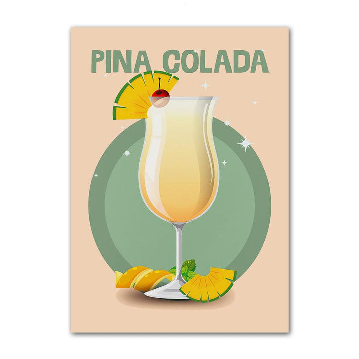 Cocktail Art Deco Canvas Posters