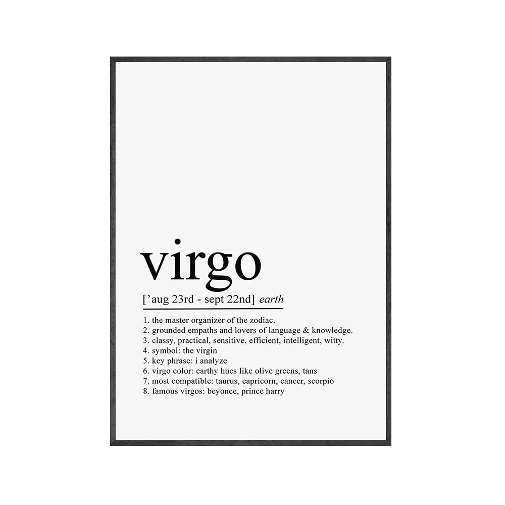 Zodiac Quotes Canvas Posters