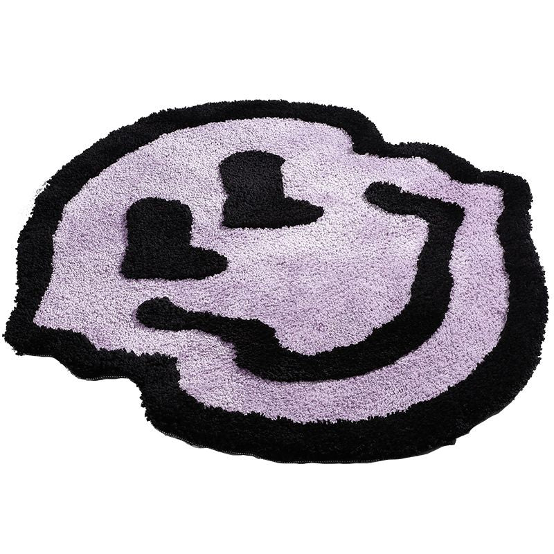 Melting Smiley Accent Rug