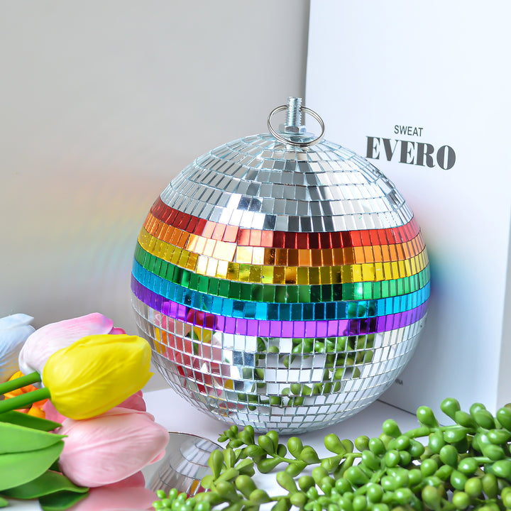 Rainbow Hanging Disco Ball