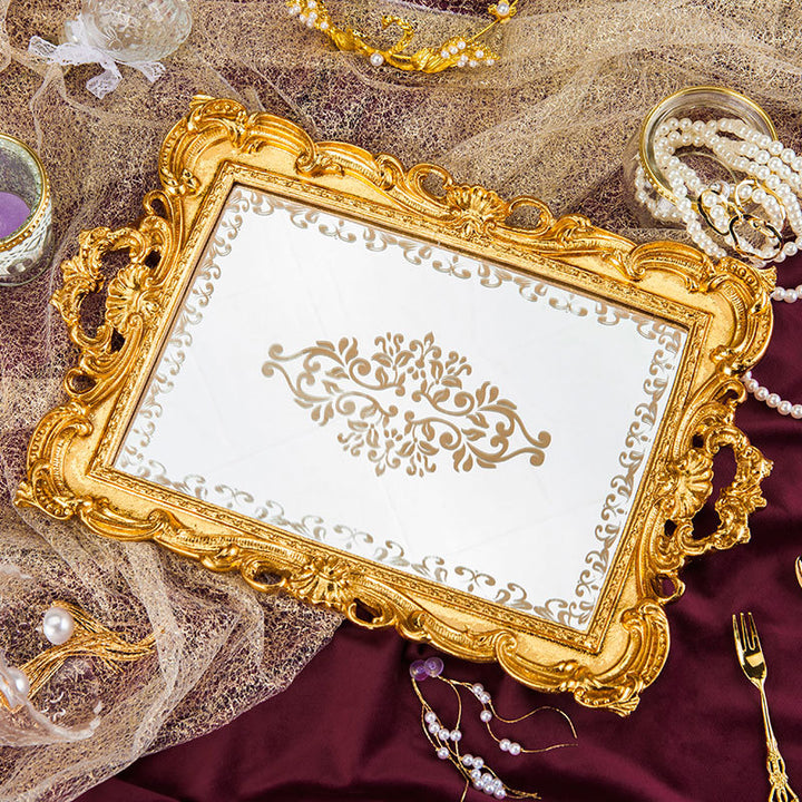 Gold Royal Mirror Tray