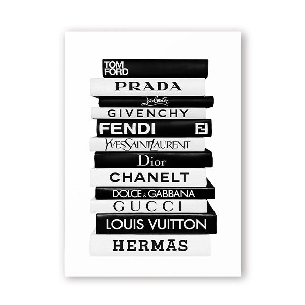 Fashion Books Canvas Posters