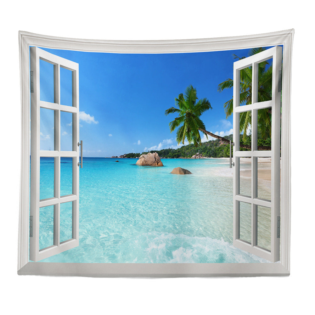 Caribbean Outside Your Window Tapestry