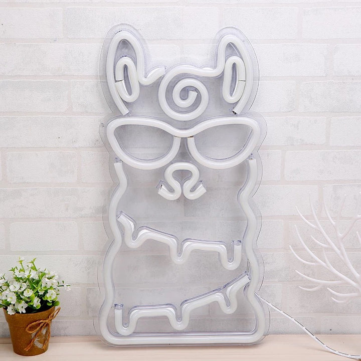 Alpaca Neon Light