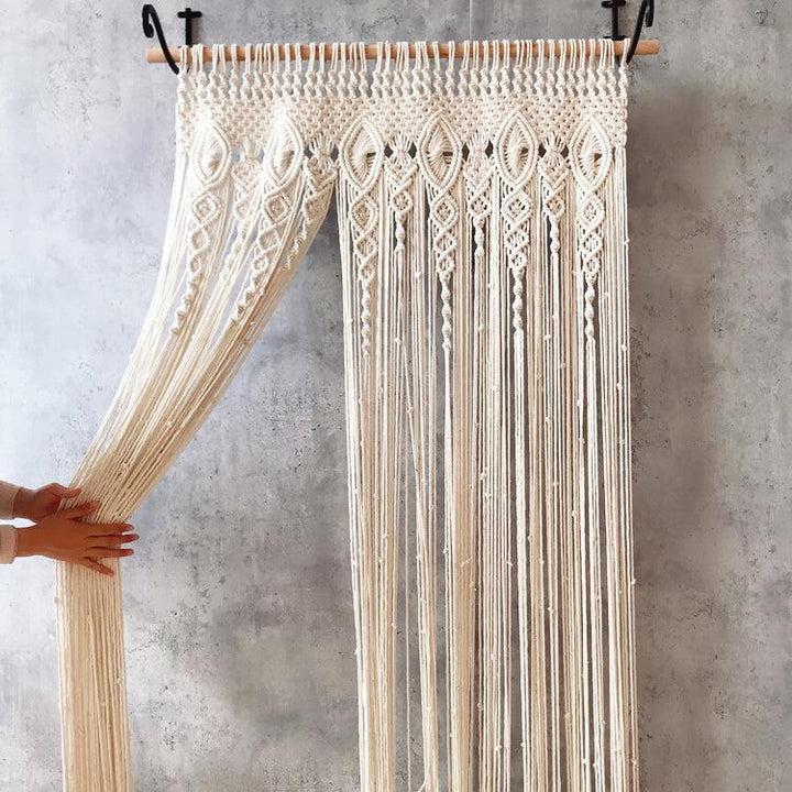 Ethereal Flow Handmade Macrame Curtain