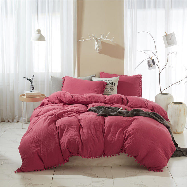 PomPom Bedding Set