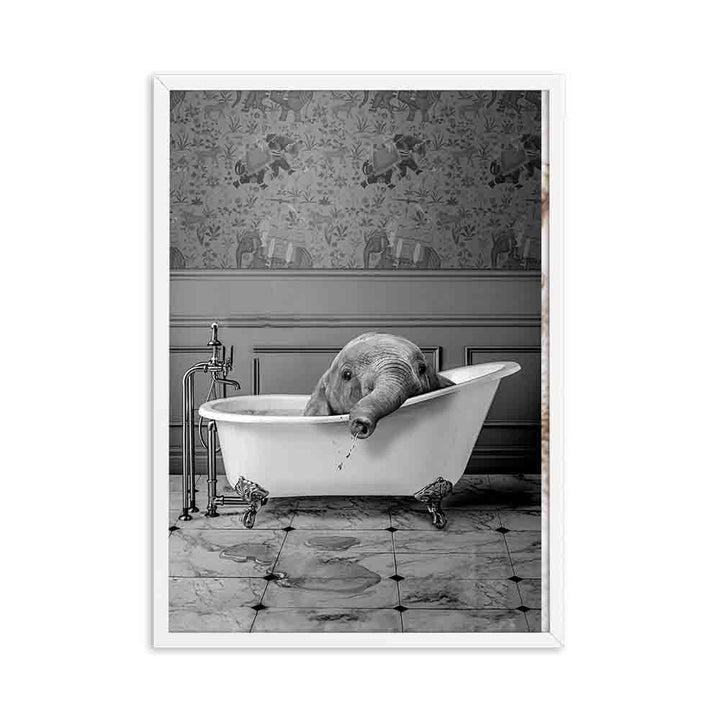 Animals In The Tub Canvas Posters