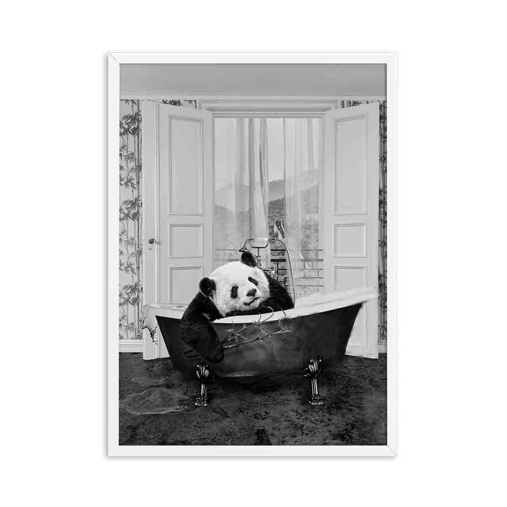 Animals In The Tub Canvas Posters