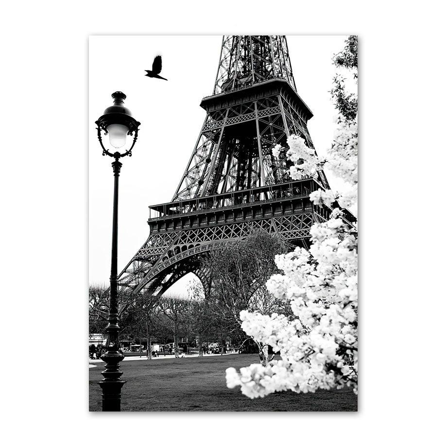 Black & White Paris Canvas Posters