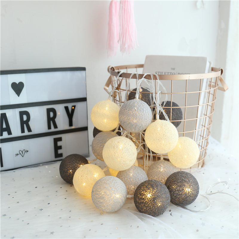 Cotton Bubble String Lights (5 Color Options)