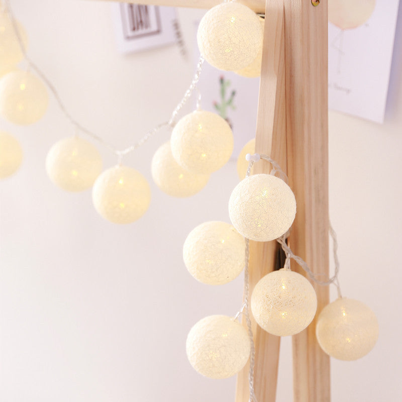 Cotton Bubble String Lights (5 Color Options)