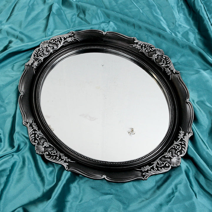 Vintage Round Coquette Mirror