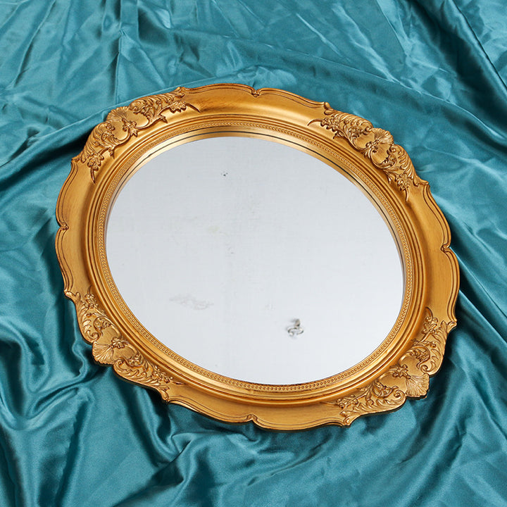 Vintage Round Coquette Mirror