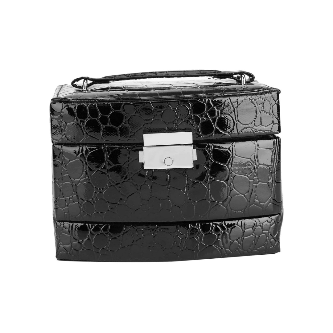 3-Layer Leather Jewelry Box