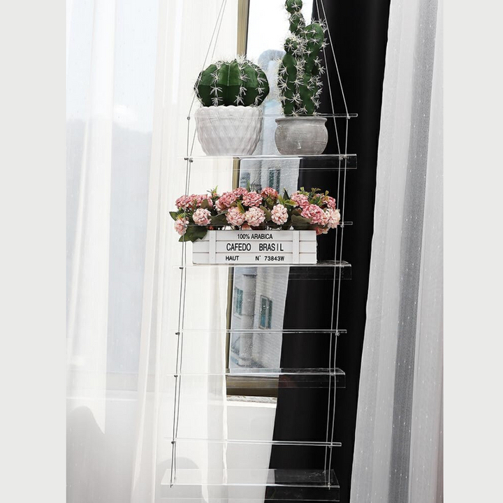 Transparent Flower Pot Hanging Shelf