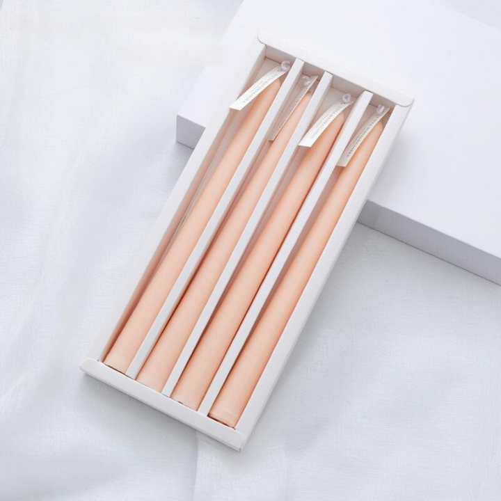 4-Pack Scented Solid Color Long Candles