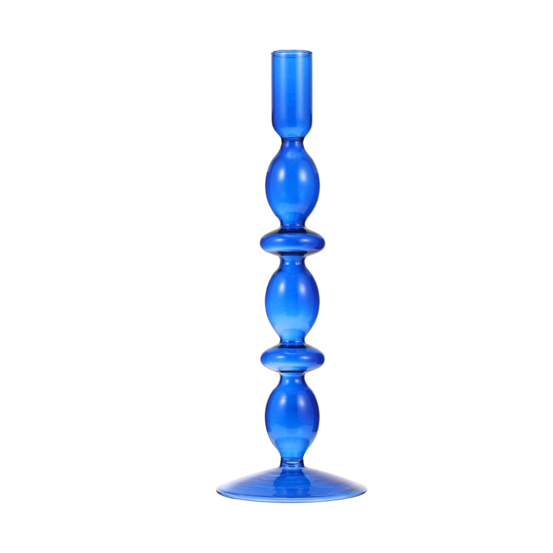 Retro Abstract Glass Candle Holder