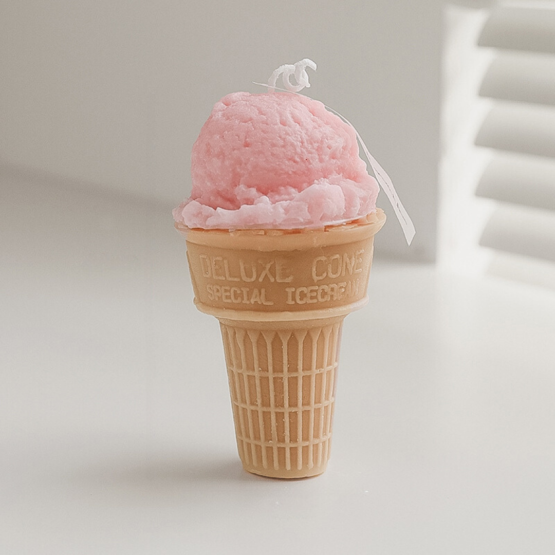 Ice Cream Cone Candle