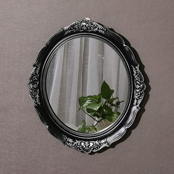 Vintage Round Coquette Mirror