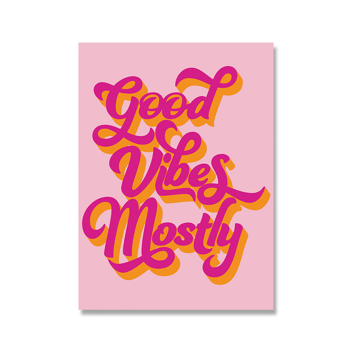 Pink Affirmations Canvas Posters