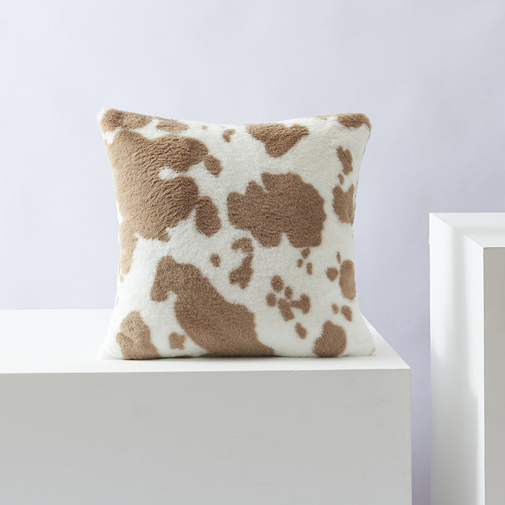 Cow Print Throw Pillow Cover