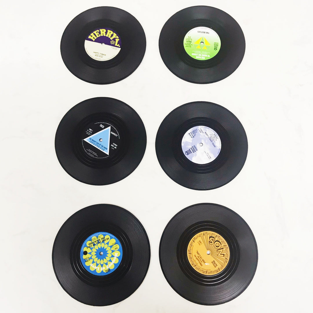 Retro Vinyl Coasters