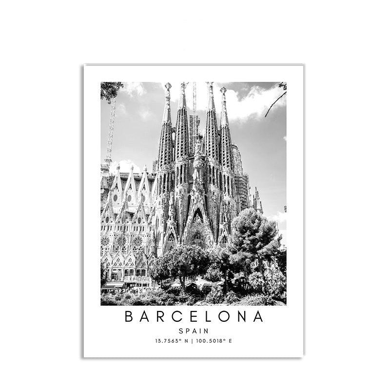 Black And White Cities Canvas Posters