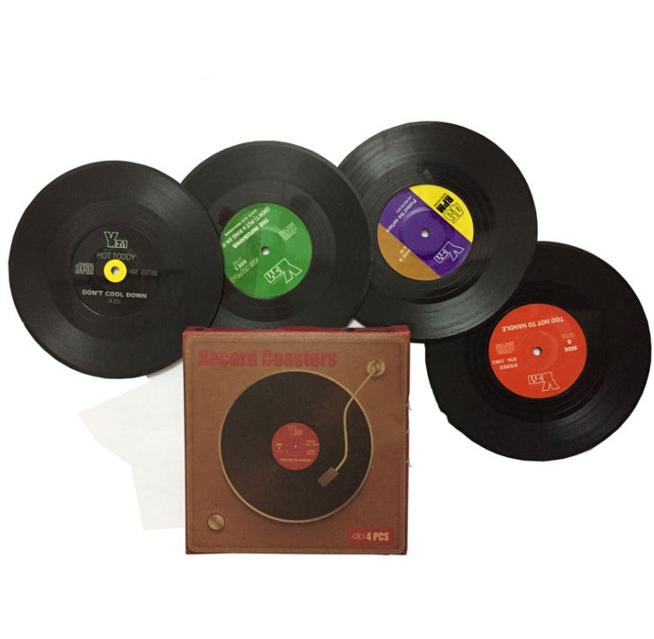 Retro Vinyl Coasters