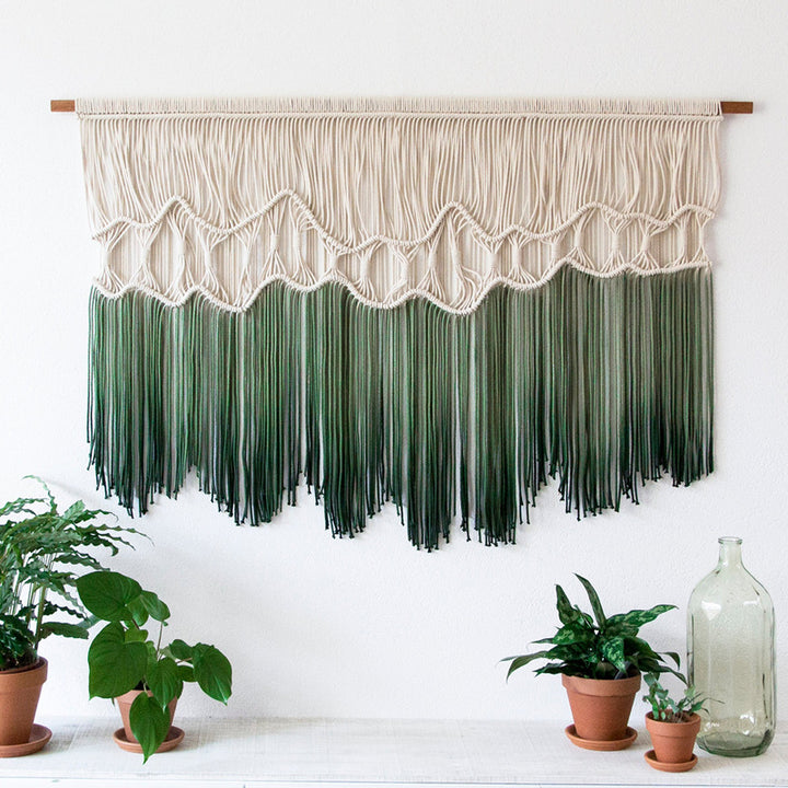 Handmade Green Dye Macrame