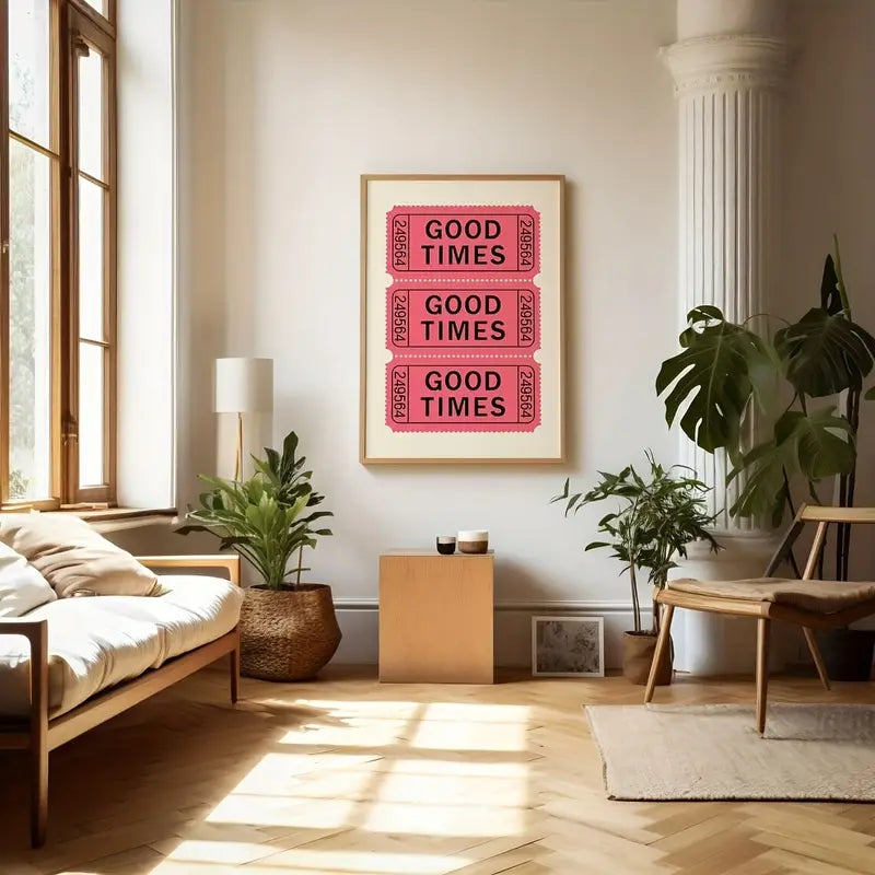 Good Times Tickets Canvas Poster