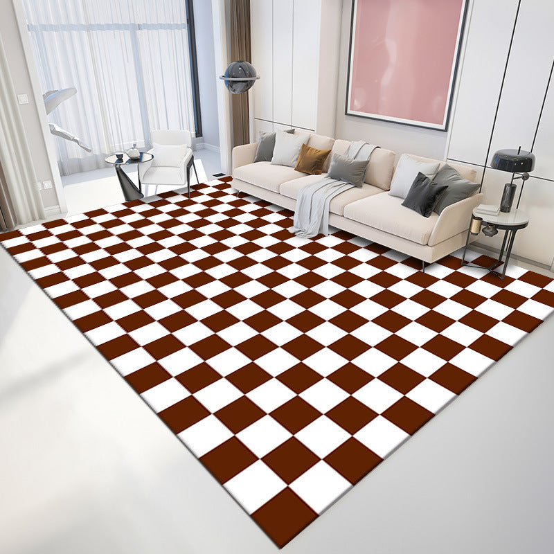 Checkerboard Area Rug (8 Color Options)