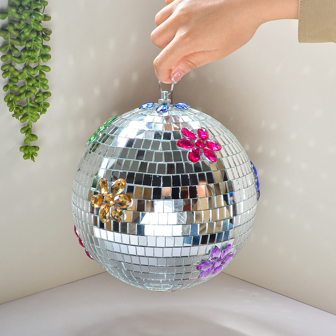 Floral Hanging Disco Ball