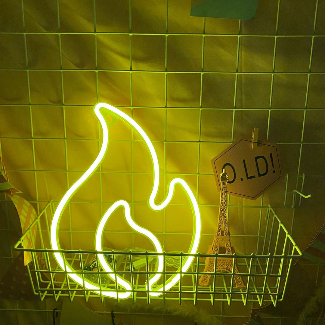 Fire Flame Neon Light (6 Color Options)