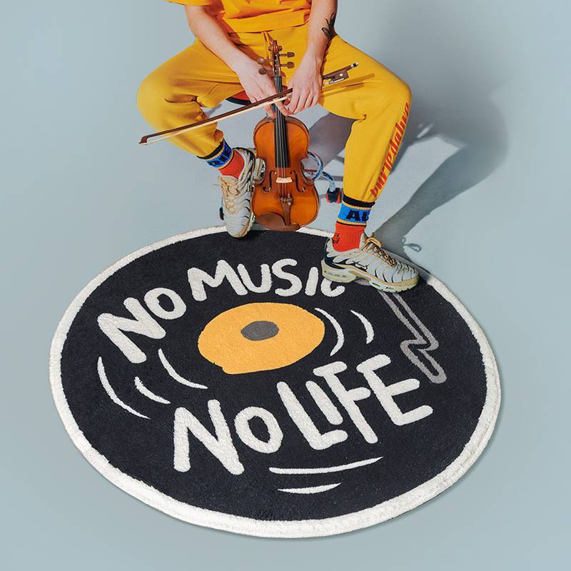 No Music No Life Accent Rug