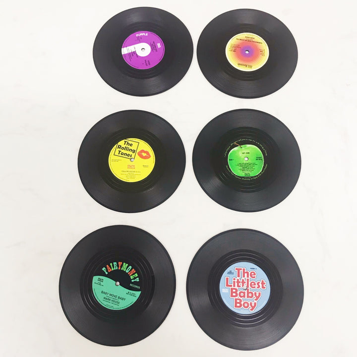 Retro Vinyl Coasters