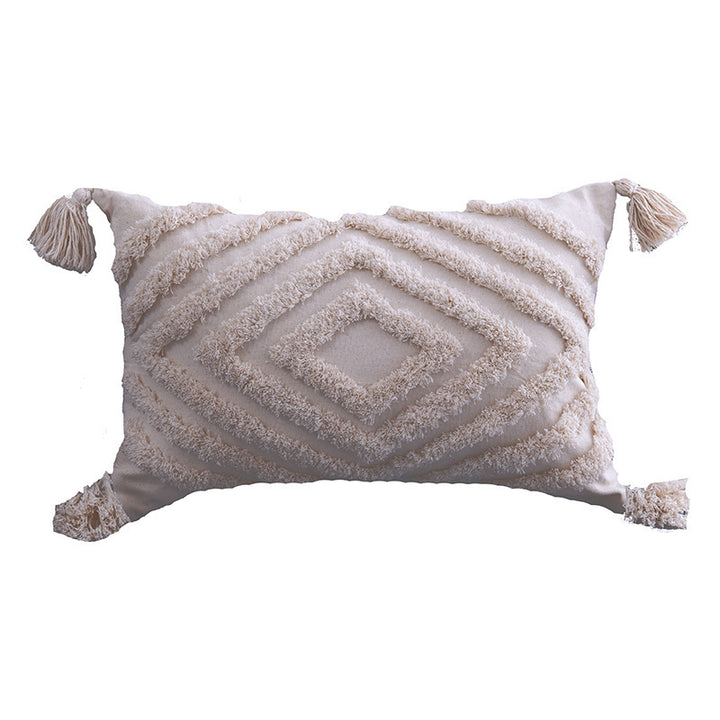 Tufted Farmhouse Throw Pillow Cover