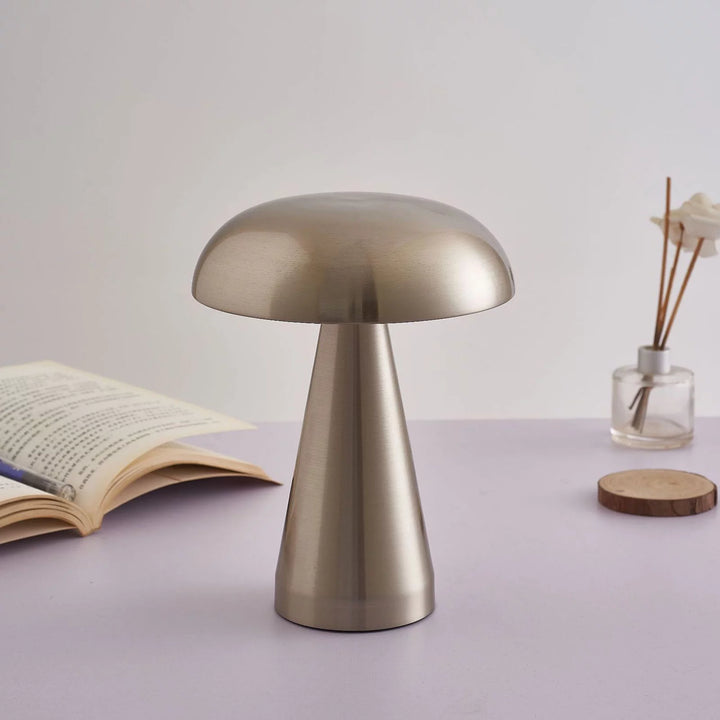 Metal Mushroom Touch Lamp