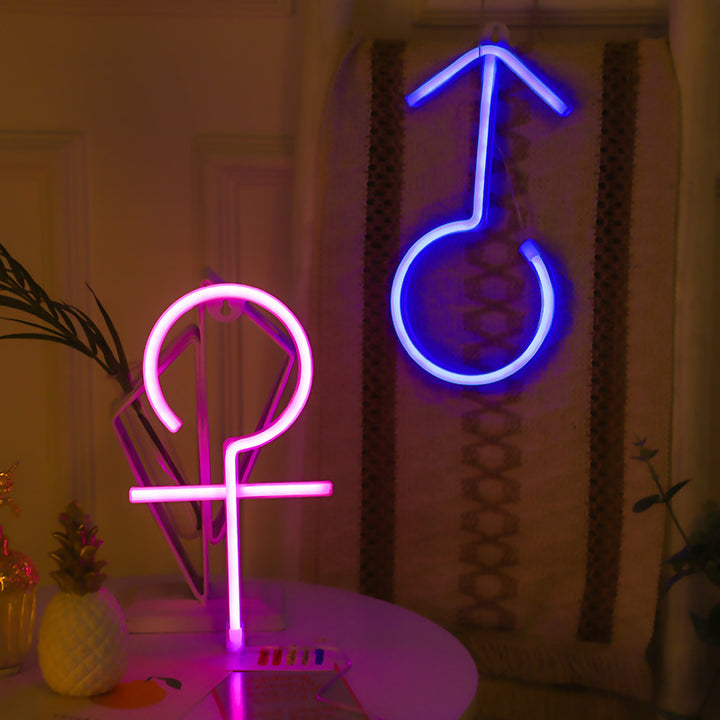 Venus/Mars Symbol Neon Light