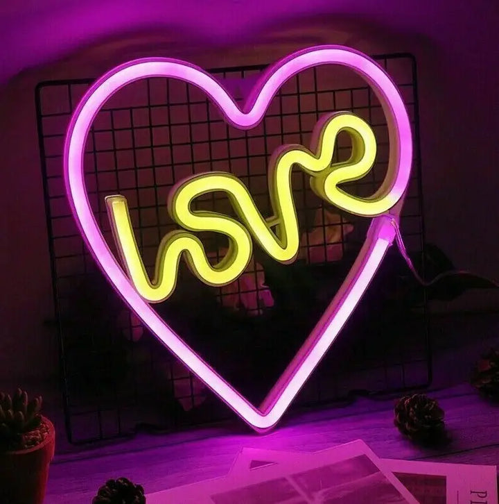 Love Heart Neon Light