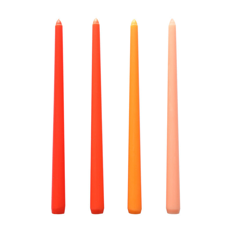 4-Pack Multicolored Long Candles