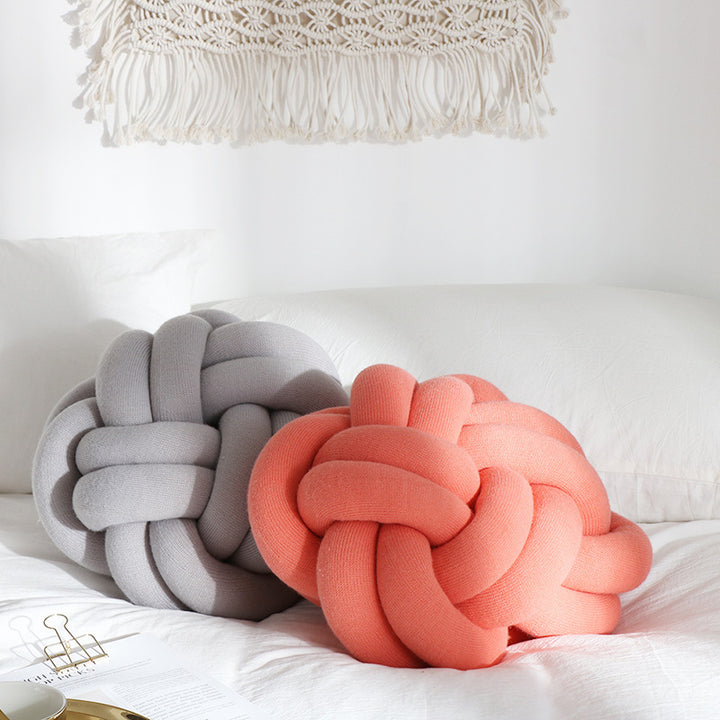 Large Soft Knot Decorative Pillow