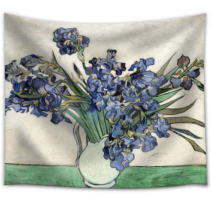 Van Gogh Vase With Irises Tapestry