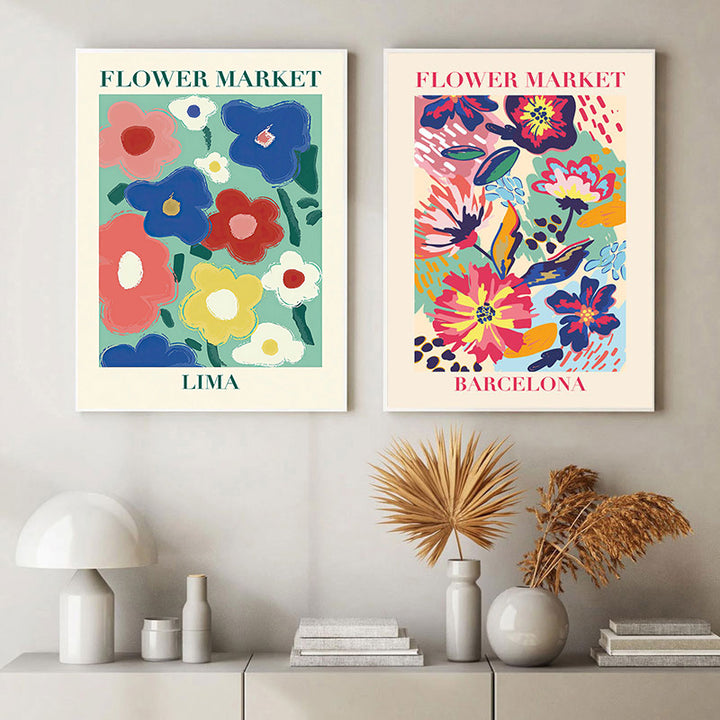 Pop & Petals Canvas Posters