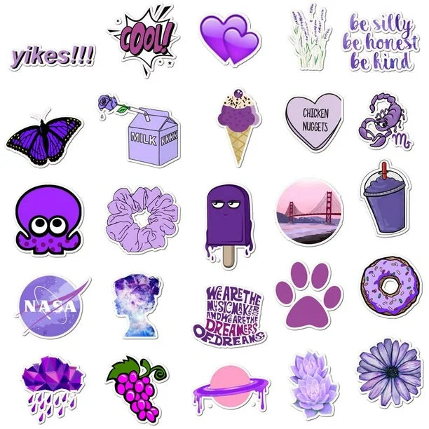 All Things Purple Stickers