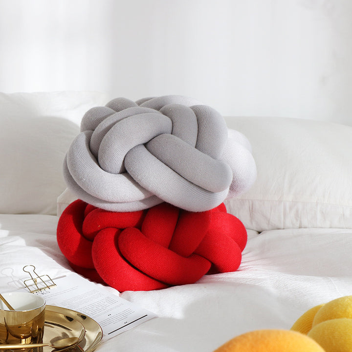 Large Soft Knot Decorative Pillow