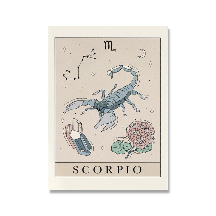 Horoscope Tarot Canvas Posters